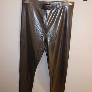 Metallic leggings